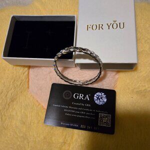 New S925 Sterling Silver Full Moissanite Bracelet